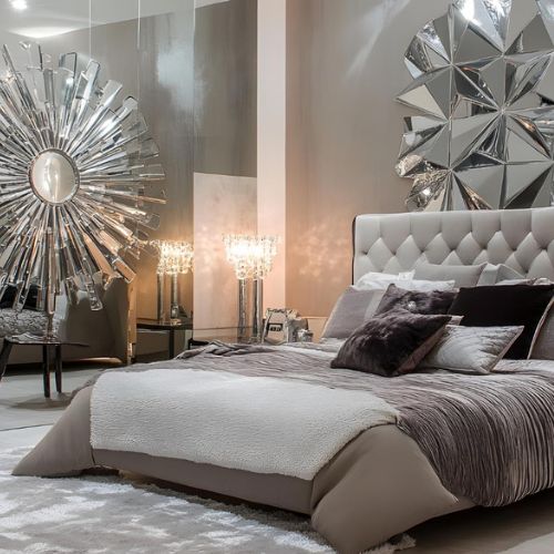 Jakie dodatki podkreślają styl glamour w sypialni?