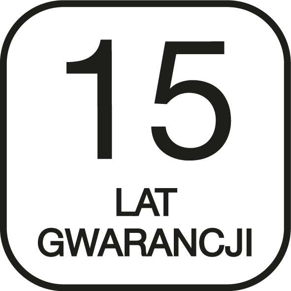 15 lat gwarancji