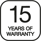 15 years warranty